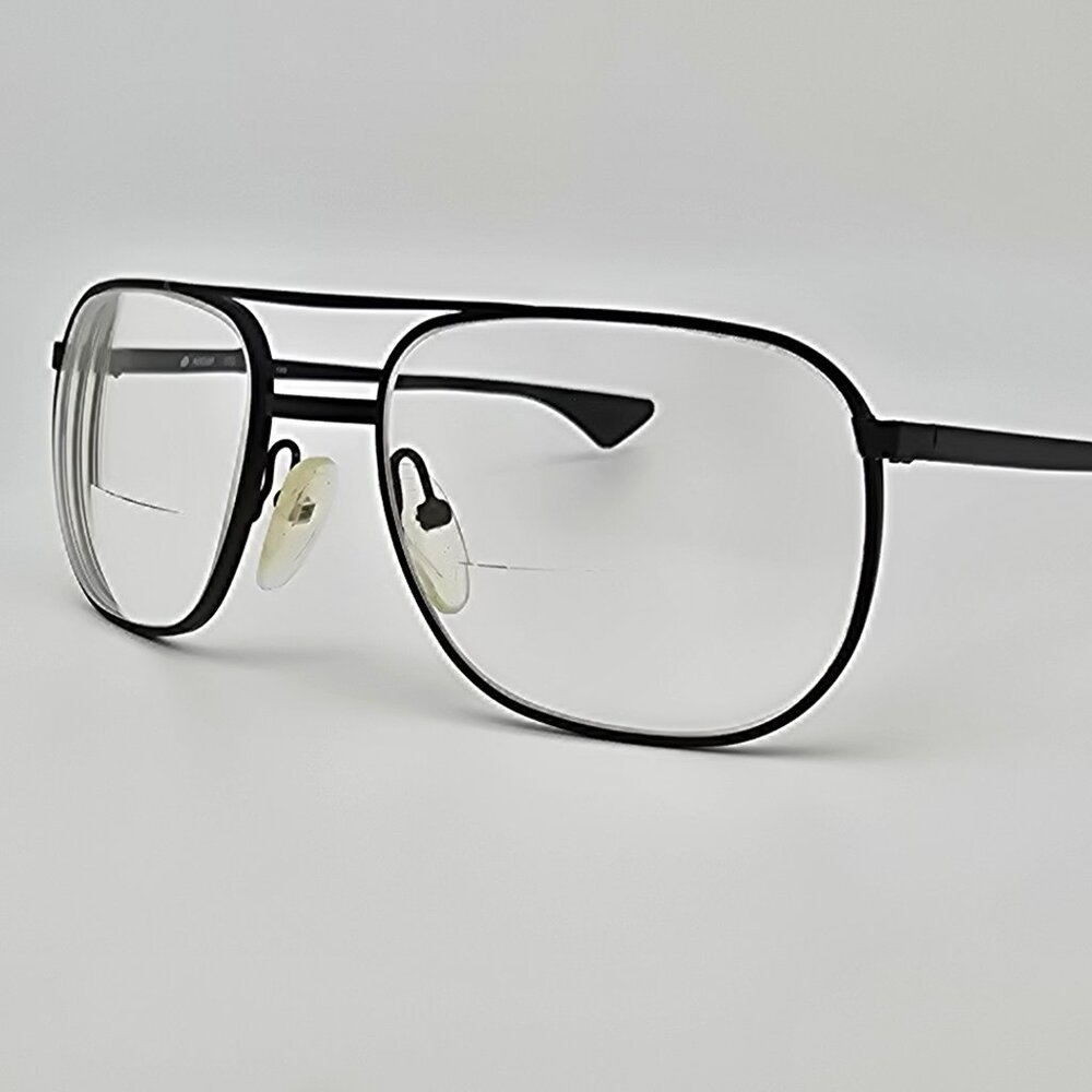 ArtCraft USA OP Matte Black Aviator Pilot USAF Air Force Eyeglasses Frame 55mm